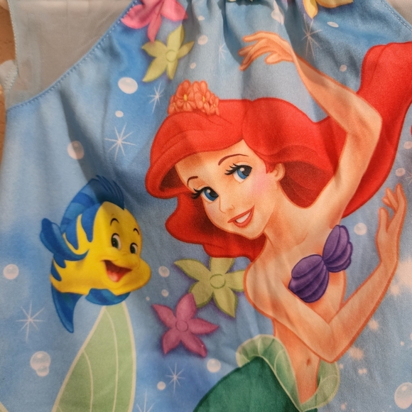Disney Ariel Little Mermaid Nightgown Pajama Size 3T - Picture 4 of 6